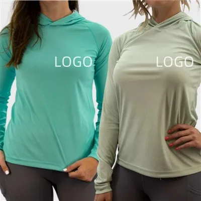 Upf 50 Qomos tas-Sajd bil-kmiem twal Hoodie